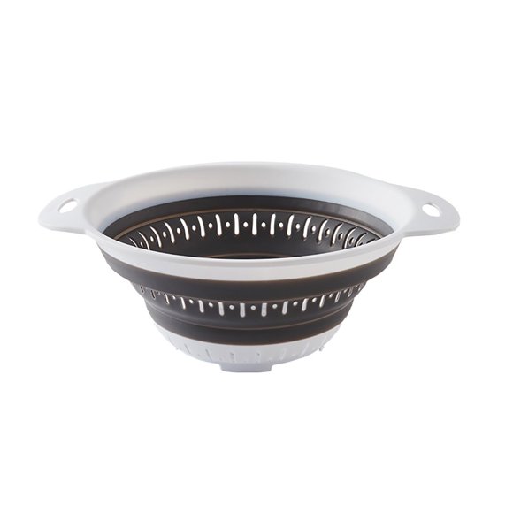 CHOK Clearance! Dinnerware Sets Collapsible Colander Strainer With Plastic Handles Foldable Storage Basket Dish Set Blue
