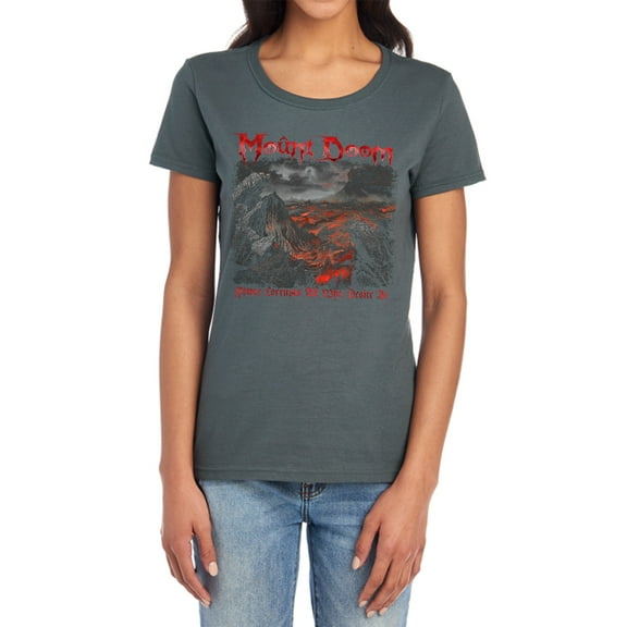 Lord of The Rings Power Corrupts Women's T Shirt, Charcoal, Small