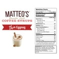 thumbnail image 5 of Matteo's Sugar Free Coffee Syrup, Eggnog (1L bottle, 6-pack), 5 of 5