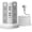 Gray-13A-4A1C, variant on Surge Protector Power Strip Tower (13A 1625W) with 5  Ports (1 PD 20W), Extension Cord 10FT with 12 Multiple Outlets, Overload Protection  Tower for  Office Dorm Room Essentials