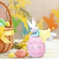 thumbnail image 4 of HongHeng Egg Polyresin Bunny Easter Decor,Table Easter Decorations,Spring Bunnies Decoration Statue Figurine for Home Farmhouse, 4 of 6