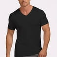 thumbnail image 2 of Men's Double-Sided Mercerized Cotton V-Neck T-Shirt, 2 of 5