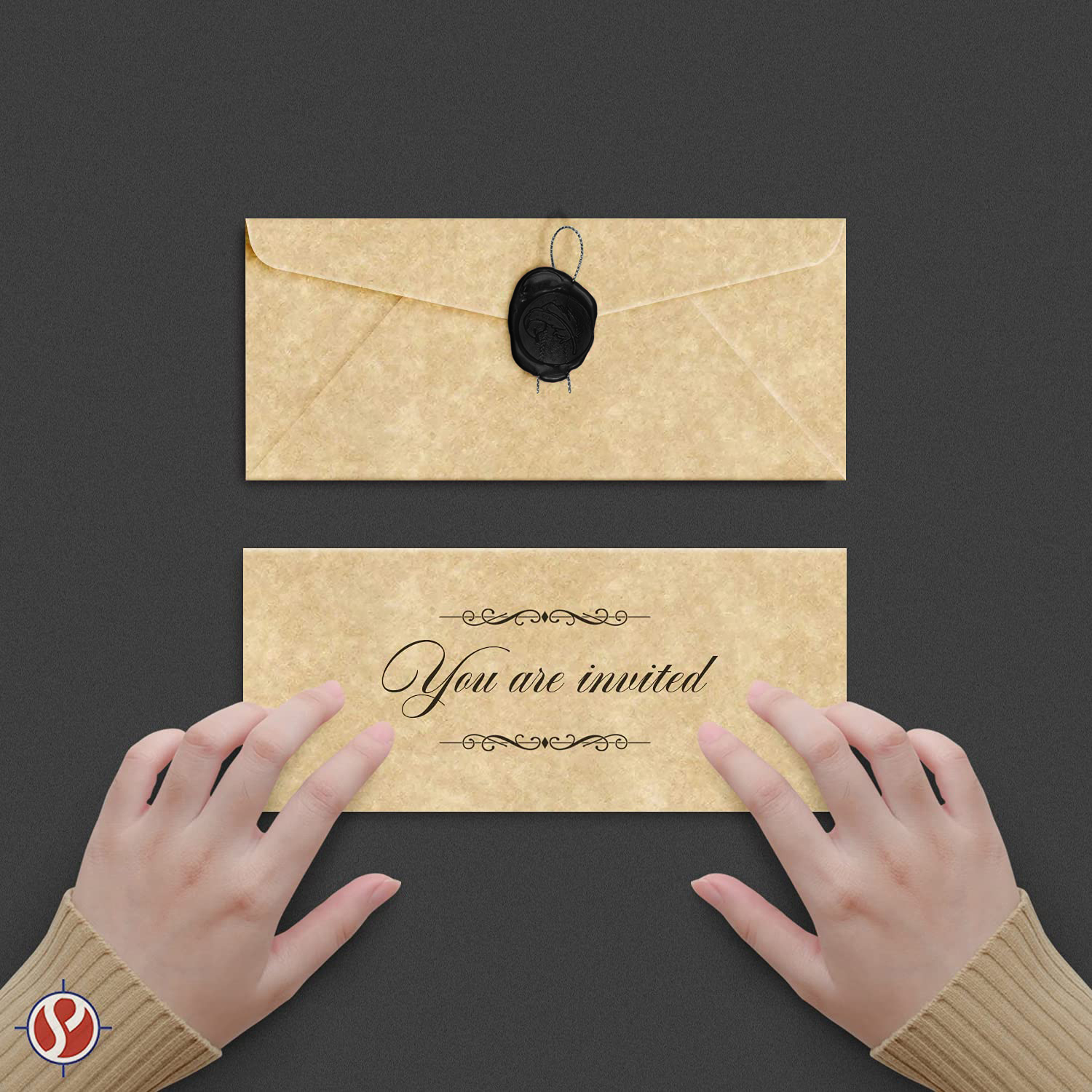 Premium Parchment #10 Business Envelopes - for Invitations, Greetings, Holiday, Office, Invoices, Letters, Mailings| 4 1/8 x 9 1/2 Inches | 500 Per Pack (Aged)