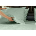 thumbnail image 2 of GTNSHUAI Luxury Silky Soft 100% Tencel Lyocell Bed Sheets Set, Derived from Eucalyptus 4-Piece Sheet Set, Queen, Light Green, 2 of 5