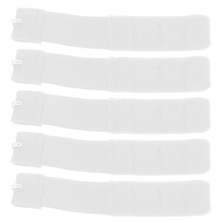MLINS 20 Pcs 3 Rows 1 Hook Bra Strap Extender Extensions Women s White