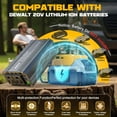 thumbnail image 4 of Power Inverter Compatible with De*walt 20V Battery,300W Portable Outdoor Battery Converter with 3USB 1Type C&2AC Outlets, for Camping, RV, and Emergency Power, 4 of 9