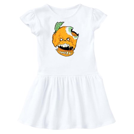 

Inktastic Snarling Zombie Orange Gift Toddler Girl Dress