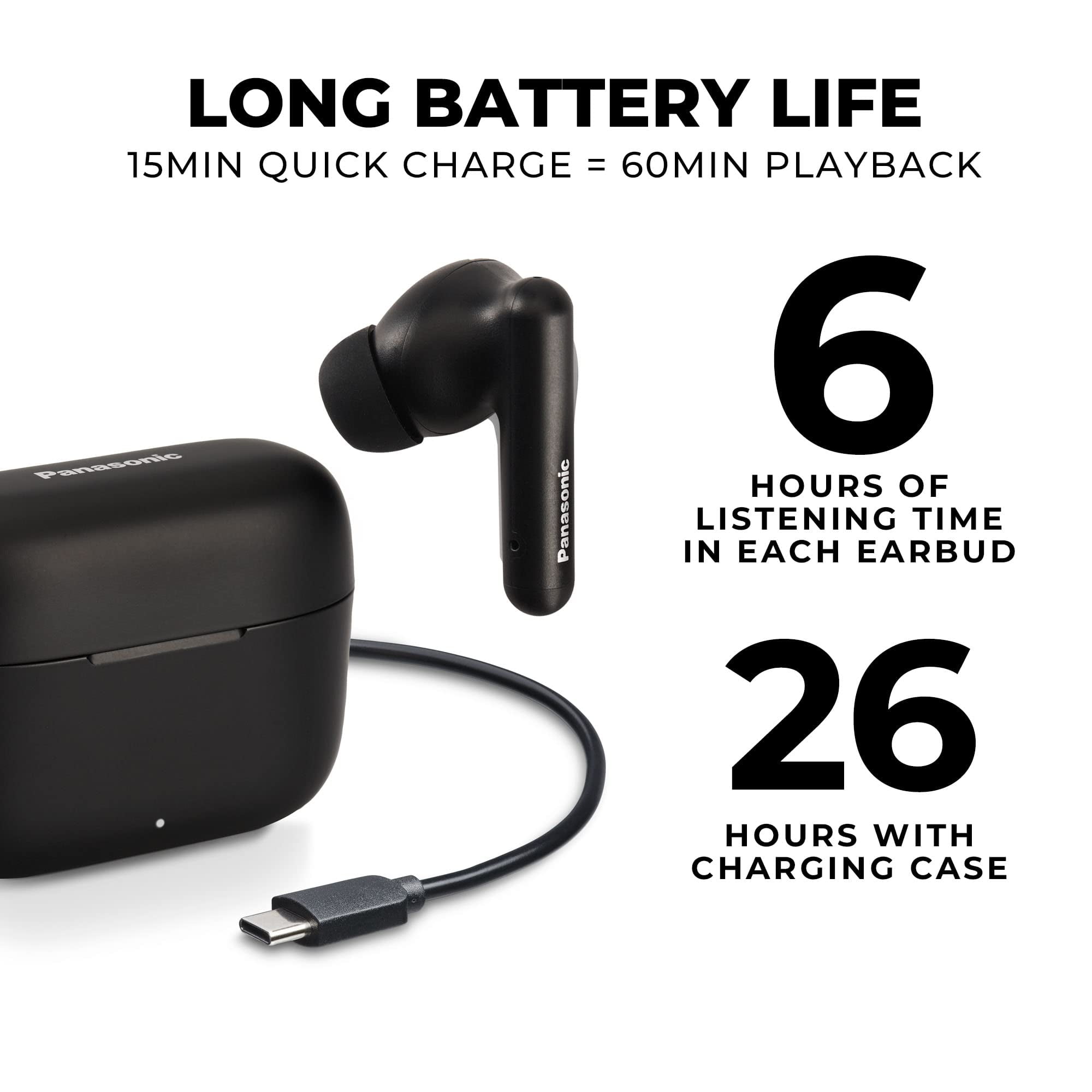 Panasonic ErgoFit Buds Bluetooth 5.3 Earphones with Volume Control