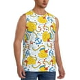 thumbnail image 2 of Pofeuu Ducks and Anchors Print Men's Muscle T-Shirt, Sleeveless, Muscle Tank, Classic Muscle Tee Top For Men Casual Sleeveless Muscle T-Shirt Trendy Clothes-X-Large, 2 of 7