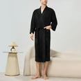 thumbnail image 7 of FAHXNVB Mens Ultra Soft Plush Bathrobe Winter Warm Fleece Long Robe with Belt and Pockets Cozy Fluffy Fuzzy Spa Robes for Men, 7 of 7