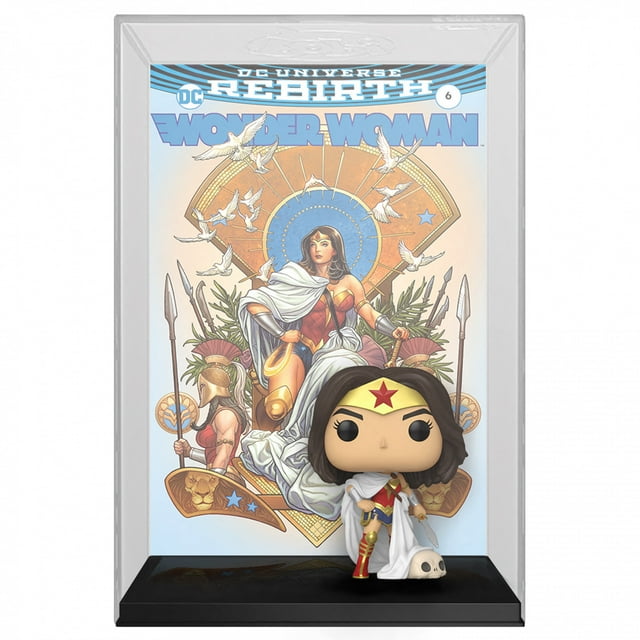 Wonder Woman 80e Renaissance sur le Trône Funko Pop! Vinyl Couverture de Bande Dessinée