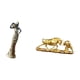 thumbnail image 5 of Figura africana, figura de escritorio, escultura de toro, estatua de resina, pelea de , adorno coleccionable con elegante artesanía, adecuada para, 5 of 8