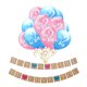 thumbnail image 1 of Pancarta de niño o niña, globos de revelación de género de niño o niña, banderines azules y rosas, decoraciones para baby shower, fiesta de revelación de género, anuncio de embarazo, 1 of 1