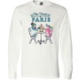 thumbnail image 3 of Inktastic Tea Time In Paris-Colorful French Poodles Long Sleeve T-Shirt, 3 of 5
