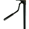 thumbnail image 5 of AC Pacific Modern Curved Frame Hydraulic Seat Adjustable 360-Degree Swivel Wood Faux Leather Barstool Chair, 24"-32", Black, 5 of 5