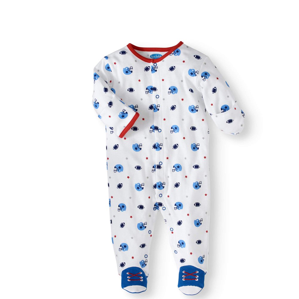 bon bebe Newborn Baby Boy Sleep 'N Play with Mitten Cuffs Walmart