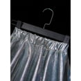 thumbnail image 6 of YONGHS Girl's Shiny Metallic Skater Skort Dance Athletic Pleated A-Line Mini Scooter Skirt Black 14-15, 6 of 7