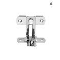thumbnail image 3 of Paquete de 2 hebillas de cerrojo con hebilla de ángulo recto, herrajes para muebles de seguridad, cerraduras para puertas, adornos de inodoro, Herramientas y ferretería Hebilla de 90 grados/S Eigraketly TO008884-03, 3 of 6