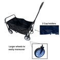 thumbnail image 3 of Iron Bar Foldable Large Wheels Wagon, Black, 3 of 4