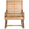 thumbnail image 3 of Safavieh Outdoor Collection Sonora Rocking Chair, Teak Brown, 3 of 4