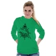 thumbnail image 4 of Nautical Whale Wheel Spiritual Animal Long Sleeve TShirt Men Women Brisco Brands 3X, 4 of 6