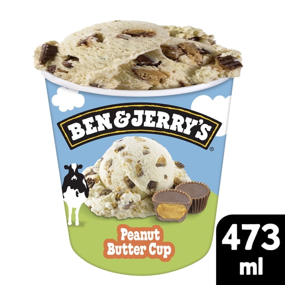 Ben & Jerry's Peanut Butter Cup Non-GMO Ice Cream Pint, 473 ml