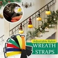 thumbnail image 5 of Adjustable Nylon Wreath Straps,Reusable Garland Hanger for Door Frame,Multifunctional Garland Ties for Banister,for Christmas Tree Wreath Stairways Railings, 5 of 7