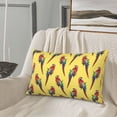thumbnail image 4 of Plush Throw Pillow Covers, Painted colorful cute parrots Pillow Cases with Invisible Zipper, Breathable Microfiber Pillow Cases Standard Size for Sleeping Bedroom Sofa Living Room, 4 of 5
