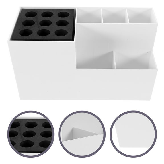 Supvox Sturdy White Hair Tool Holder for Organizing Combs and Scissors