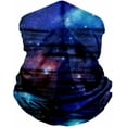 thumbnail image 2 of Blue Galaxy Face Balaclava Scarf Neck Rave Shield Sun Gaiter Headwear Mask, 2 of 8