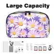 thumbnail image 3 of Daisy Oxford Fabric Waterproof Portable Hard Drive Bag and Case with Cord Storage and Travel Charger Organizer for Electronic Devices - 5.9x9.44x3.14 in, 3 of 6