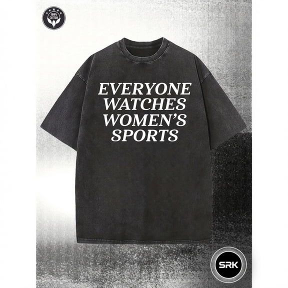 Washed Everyone Watches Womens Sports Graphic Vintage Oversized Grunge Y2K Short Sleeve Crewneck Cotton Unisex Men's Women's Tee Shirt