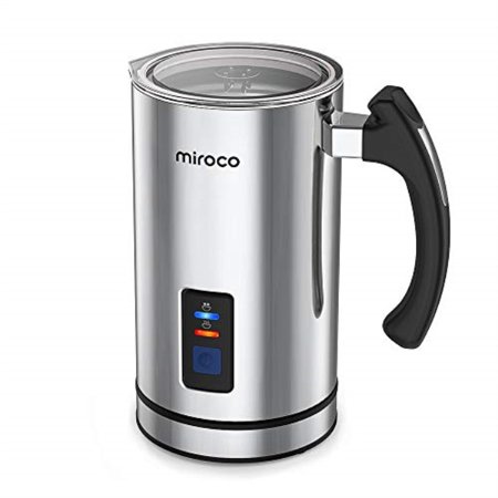 Miroco Milk Frother  Electric Milk Steamer Stainless Steel  Automatic Hot and Cold Milk Frother Warmer for Latte  Foam Maker for Coffee  Hot Chocolates  Cappuccino  Heater with Strix Control  120V