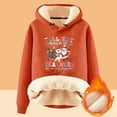 thumbnail image 2 of WILLBEST Sudadera con Capucha para Mujer, Otoño/Invierno, con Estampado Navideño de Letras, Gruesa y Cálida XXX-Grande, 2 of 3