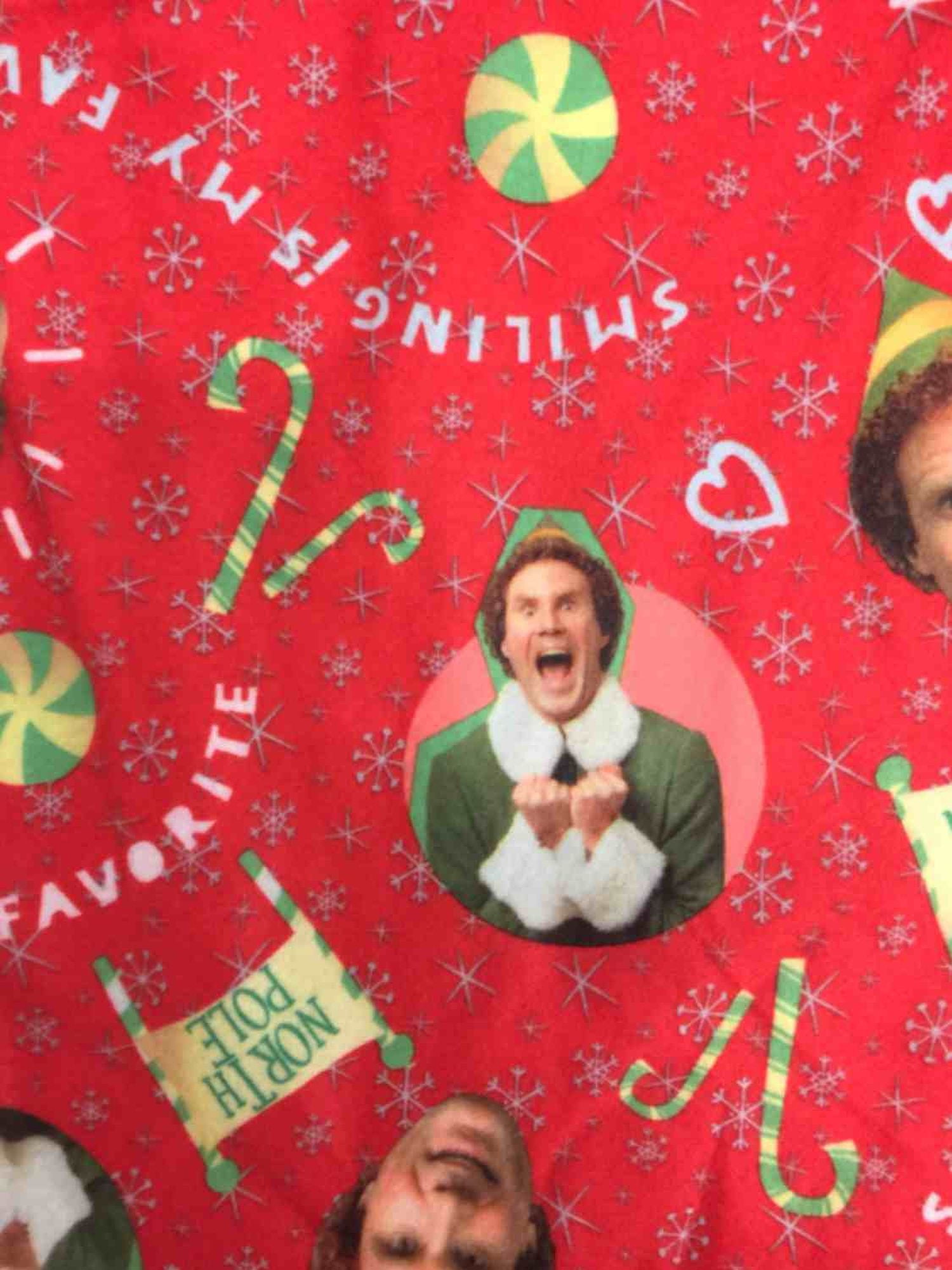 Girls Elf Smiling Is My Favorite Red Button Up Christmas Pajamas Sleep Set S