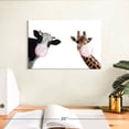thumbnail image 3 of Elephant Stock Bubble Gum Funny Animals Wall Art - Horizontal Canvas Wall Art - Living Room Wall Decor - Humor Canvas - White And Black Decor - 12" x 8", 3 of 8