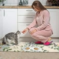 thumbnail image 3 of Pioneer Flower Floral Print Pattern Kitchen Rugs Sets Of 2,Anti Fatigue Kitchen Mat Rugs Non Slip Washable,Decorative Kitchen Floor Mats for Kitchen,Sink,Laundry,17"x30"+17"x47", 3 of 7
