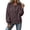 Coffee,#103, variant on Womens Cardigan Sweaters Lightweight Button Down Long Sleeve Coat Fuzzy Crewneck Outwear Cute Fluffy Sweater Jackets,L