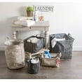 thumbnail image 5 of Contemporary Home Living Set of 2 Black and White Storage and Laundry Bin 9.50", 5 of 8
