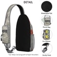 thumbnail image 3 of Crossbody Sling Backpack for Women Men Sea Shells Retro Seamless Pattern Shoulder Sling Crossbody Casual Chest Bag for Travel Sports Running Hiking, 3 of 6