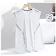 thumbnail image 5 of Men's Ice Silk Sleeveless Tank Top - Mesh Athletic Vest - Quick-Drying - Loose Fit - Oversized Sizes - Summer Casual & Workout, 5 of 5