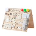 thumbnail image 2 of Tablero ocupado Montessori para niños juguete sensorial de entrenamiento de habilidad para la vida juego de bloqueo con cremallera para bebés, 2 of 5