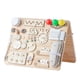thumbnail image 1 of Tablero ocupado para niños juguete sensorial de entrenamiento de habilidad para la vida accesorio de bloqueo de cremallera juegos Montessori para bebés, 1 of 4