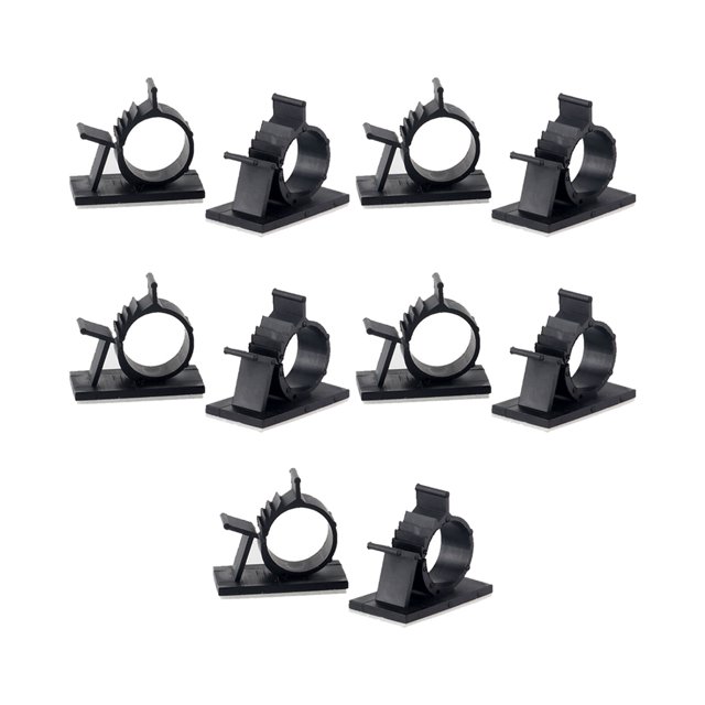 Toystoory Clip de Cable autoadhesivo de 10 piezas, ajustable, para auriculares, línea de datos, gestión de cables, amarre, Kit de abrazadera de Cable Almacenamiento y organización del hogar tipo 3 Toystoory HA064471-03B