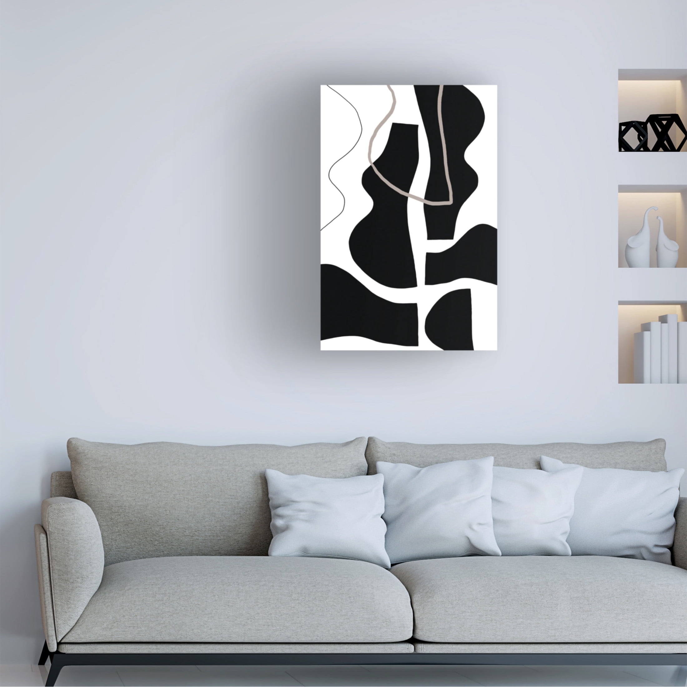 Trademark Fine Art uplusmestudio Contour Canvas Wall Art