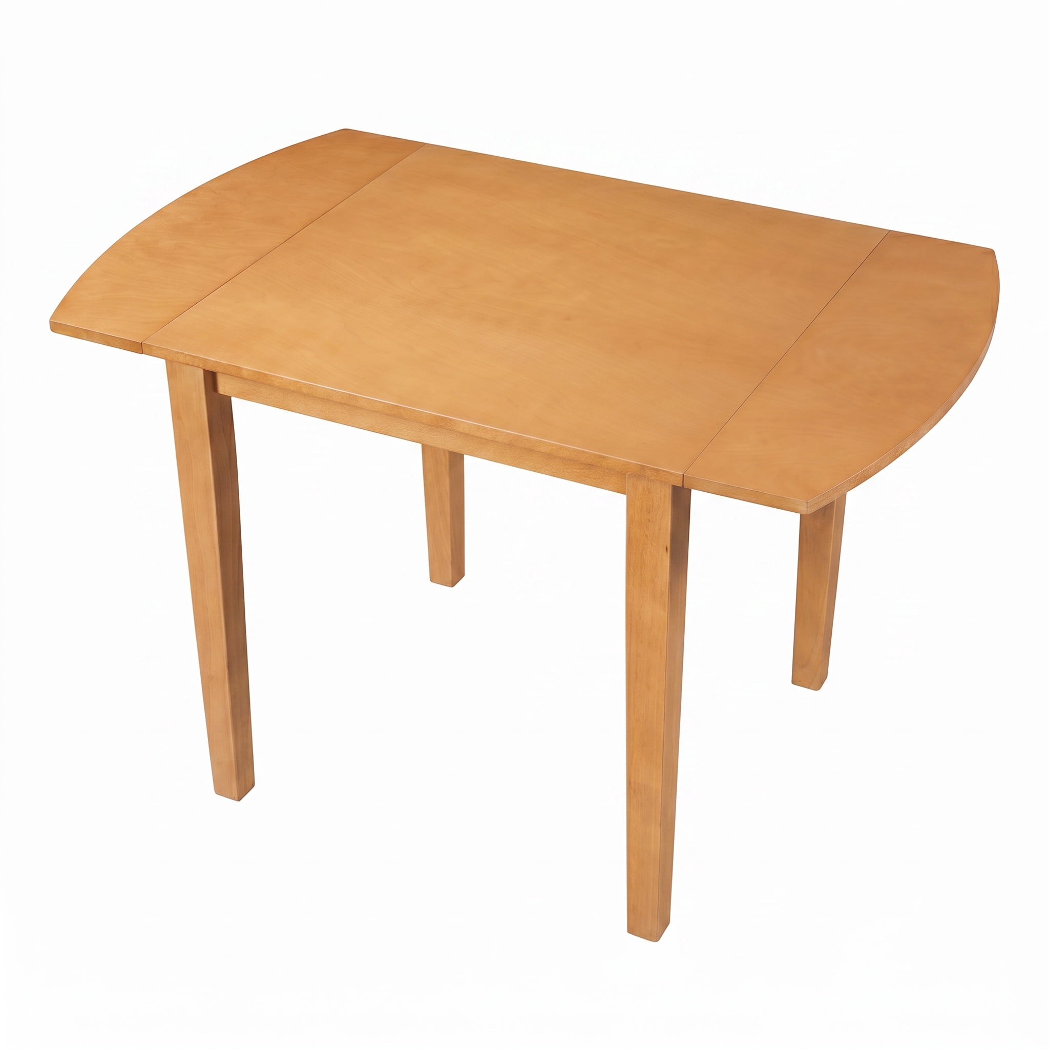 Euroco 29.5"-47.3" Extendable Dining Table for 2-4 People, Farmhouse Wooden Kitchen Table with Drop Leaf for Dining Room,Space Saving,Natural