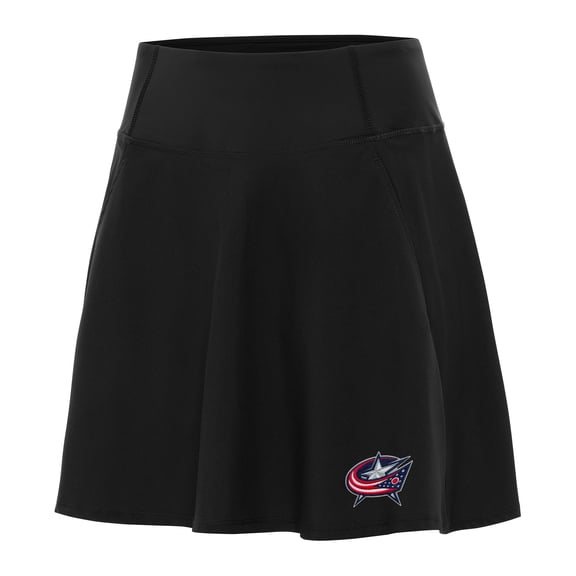Women's Antigua Black Columbus Blue Jackets Chip Skort