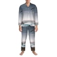 thumbnail image 3 of Pofeuu 3d Lighthouse in the Surf Print Men's Long Sleeve Pajama Set Pijamas Para Hombres Pijamas Para Hombres Mens Pajamas Set-Large, 3 of 7