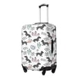 thumbnail image 2 of Wukai Dachshund Dog Puppy Elastic Luggage Cover: Personalized Protection for Your Suitcase - Fits 19~29-inch, Washable & Durable Travel Companion-Small, 2 of 8