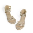 thumbnail image 5 of DREAM PAIRS Girls Sandals Wedge Flatform Open Toe Gladiator Strappy Platform Low Heels Sandals Summer Shoes with Zipper, 5 of 6